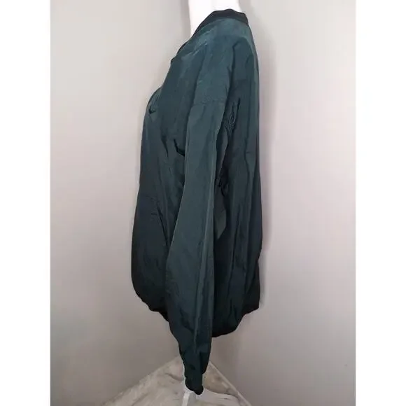 Vintage 90s Nike classic nylon swish logo track pullover windbreaker 2XL - Picture 3 of 10